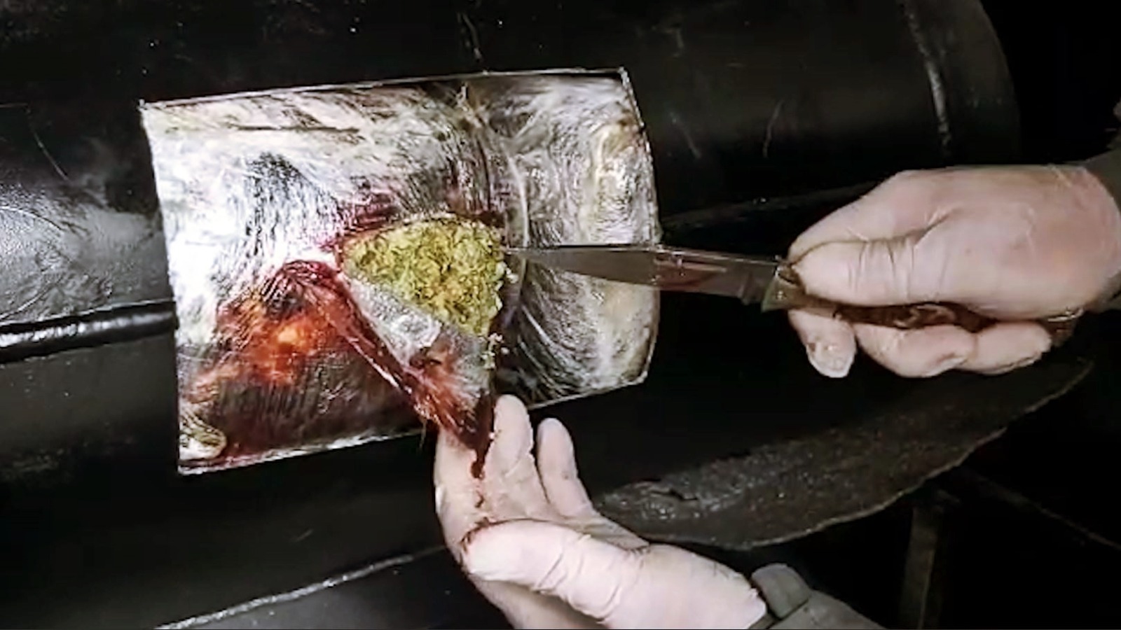 LPG TANKININ İÇERİSİNDEN KİLOLARCA UYUŞTURUCU ÇIKTI