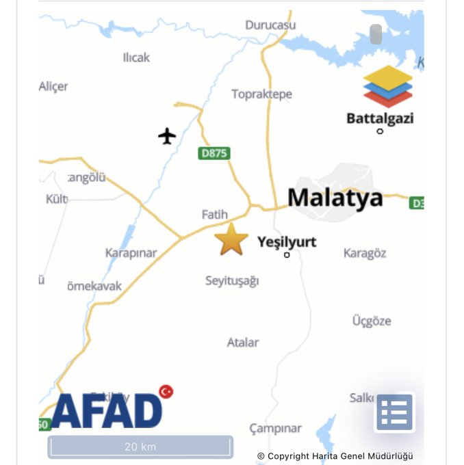 Malatya'da 5 büyüklüğünde deprem