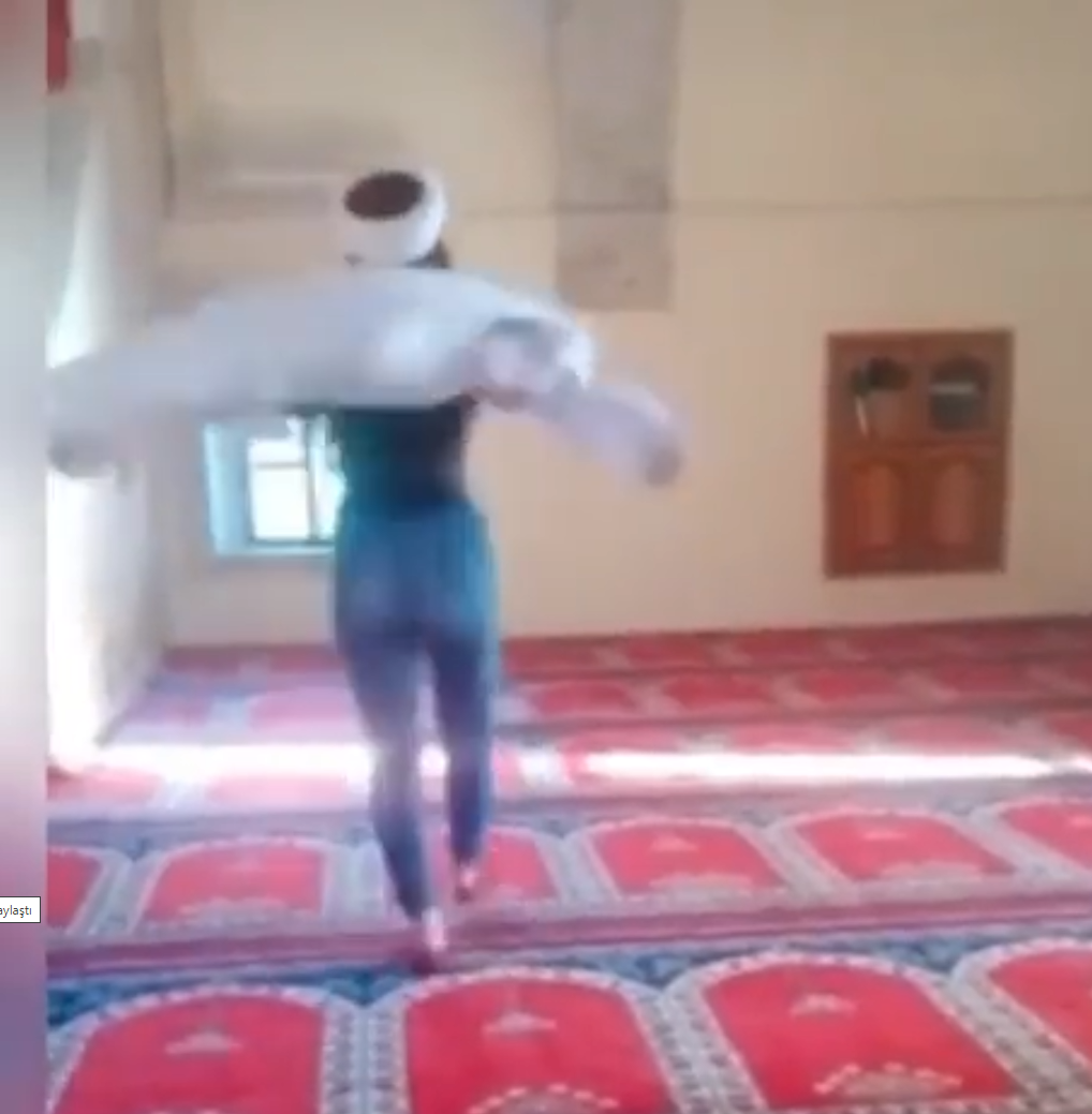Malatya'da  Camide dans edip sosyal medyada paylaştı