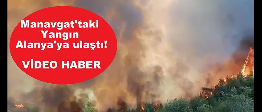 Manavgat'taki Yangın Alanya'ya ulaştı! VİDEO HABER