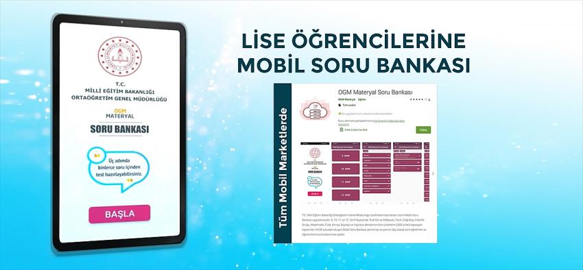 MEB lise öğrencilerine yönelik 15 bin soruluk "Mobil Soru Bankası" uygulaması hazırladı