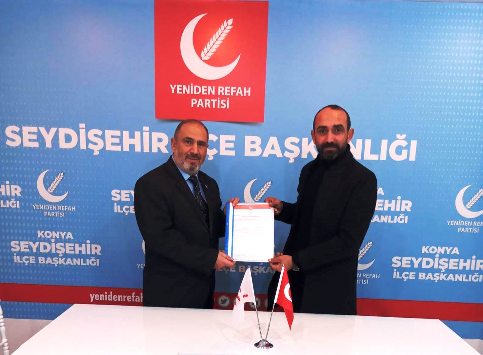 MEVLÜT ÇENESİZ  YENİDEN  REFAHTAN  BELEDİYE  BAŞKANI ADAY ADAYI