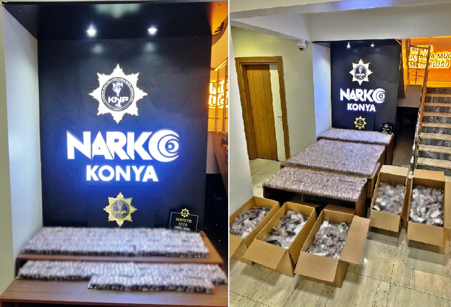 NARKOTİK EKİPLERİNİN OPERASYONUNDA ON BİNLERCE UYUŞTURUCU HAP ELE GEÇİRİLDİ