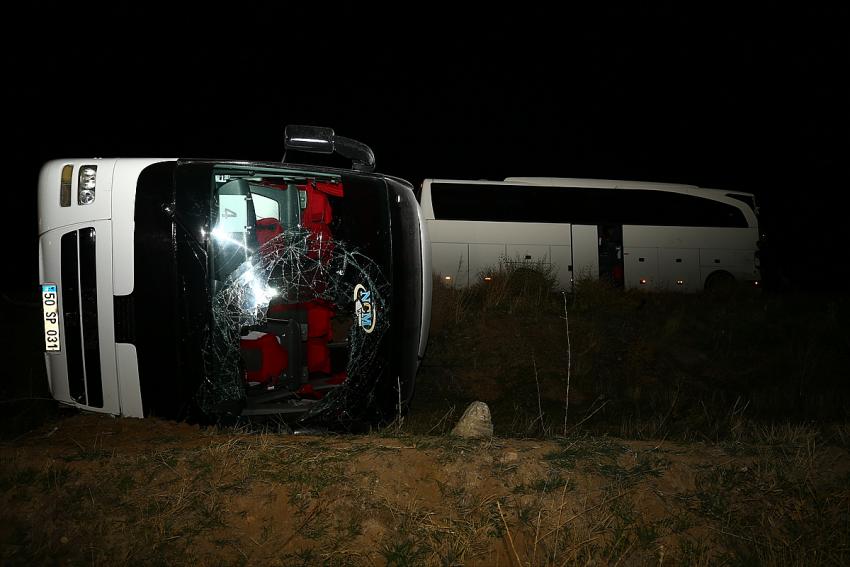  Nevşehir'de öğrencileri taşıyan otobüslerin karıştığı kazada 44 kişi yaralandı