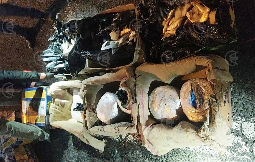 Niğde'de balık kolilerine gizlenmiş 51 kilo 950 gram esrar ele geçirildi