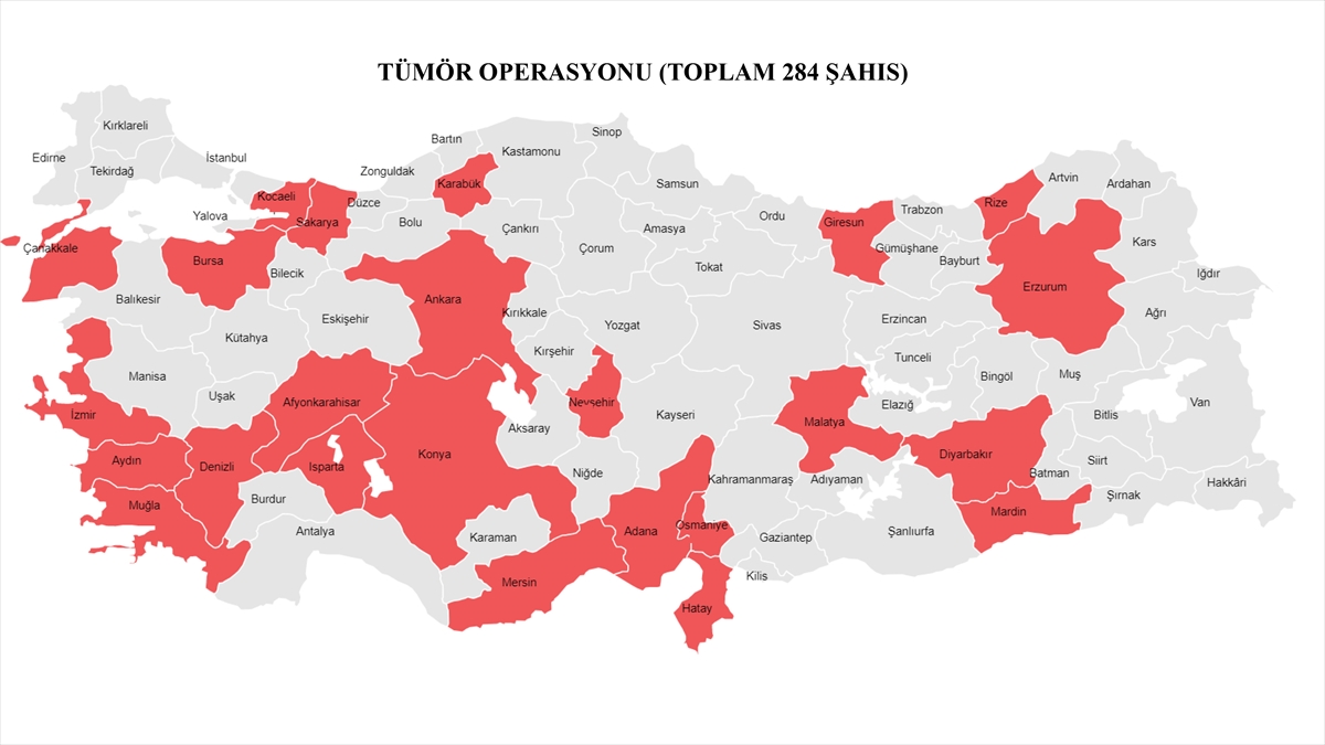 Konya dahil 24 ilde 'Tümör' operasyonu! 284 yakalama kararı! Gözaltılar şafak vakti başladı