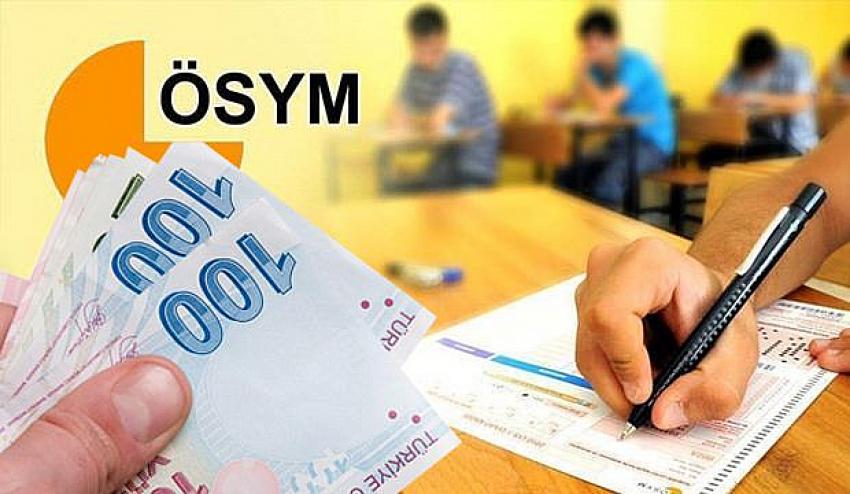  ÖSYM nin  iki yılda sınavlardan toplanılan para !