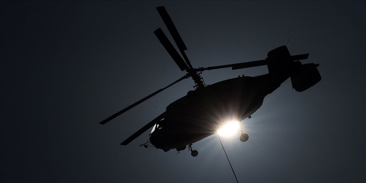 Pençe-Kilit bölgesinde helikopter kaza kırıma uğradı