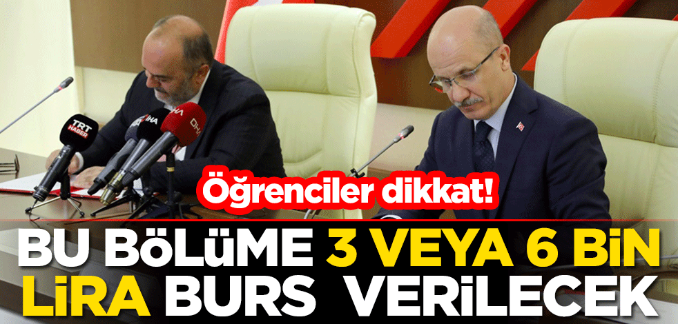 Petrol ve doğal gaz alanında eğitim görecek öğrenciler 3 veya 6 bin lira burs alacak