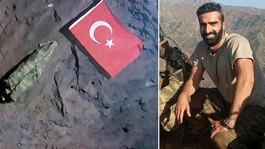 PKK elebaşı Karayılan'ın mağarasına Türk bayrağı asmış