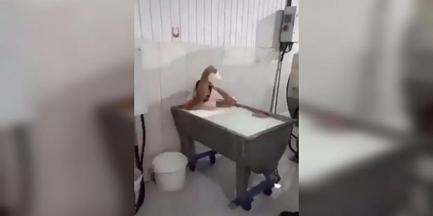 Rezil görüntü Konya’dan! Süt kazanı içinde banyo yaptı, sosyal medyada yayınladı