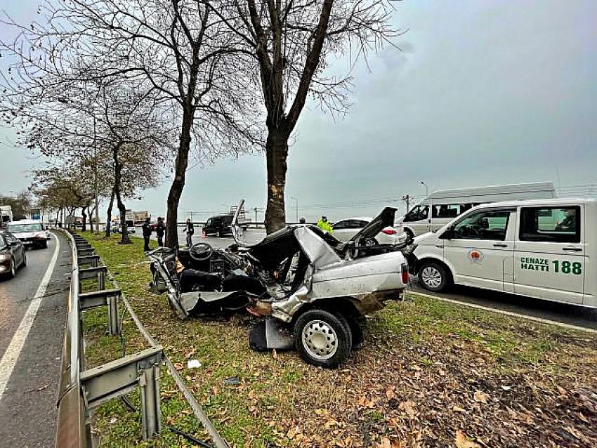 Samsunda Cinayet  gibi kaza İmam  ve öğretmen  eşi kazada  öldü
