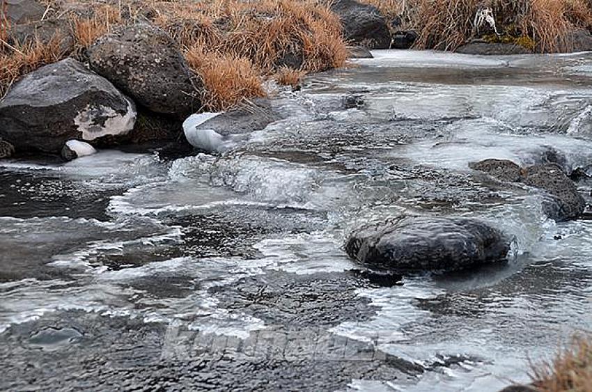 Sarıkamış'ta etkili olan soğuk hava kışı aratmadı