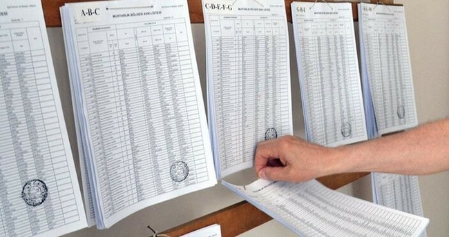 Seçmen listeleri askıya çıkarıldı