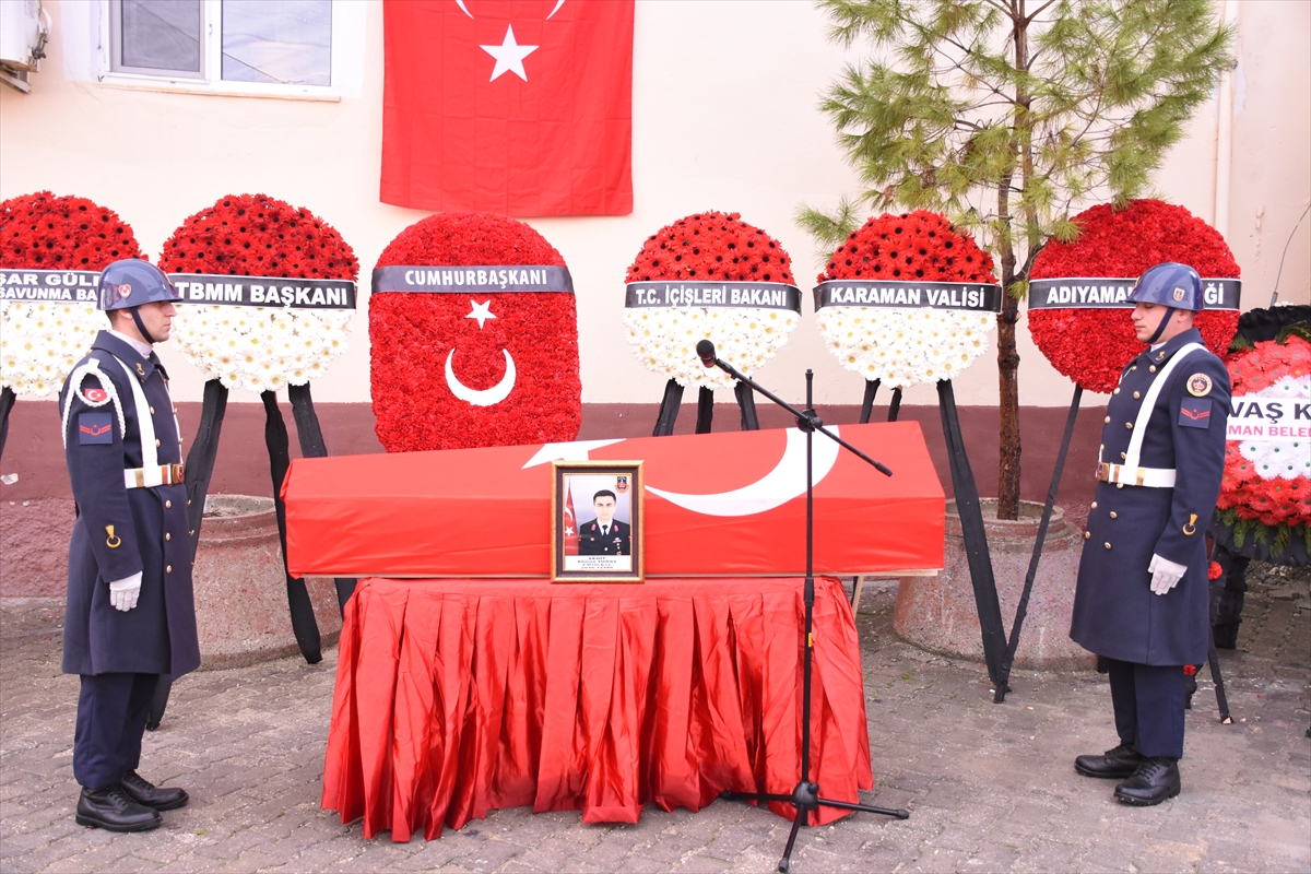 Şehit Uzman Çavuş Ahmet Tuğay Karaman'da son yolculuğuna uğurlandı