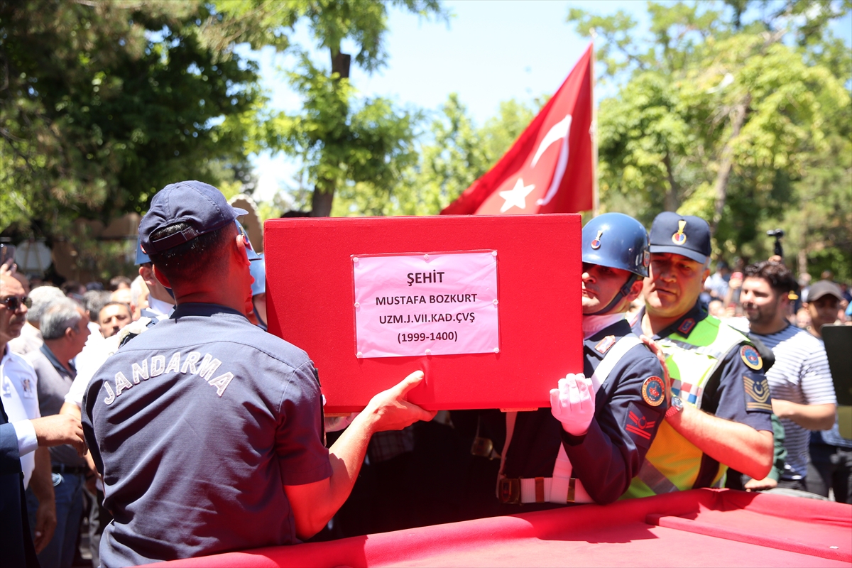 Şehit Uzman Çavuş Mustafa Bozkurt, Kayseri'de toprağa verildi