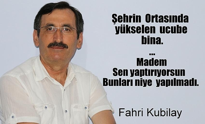 Şehrin ortasında yükselen ucube bina...