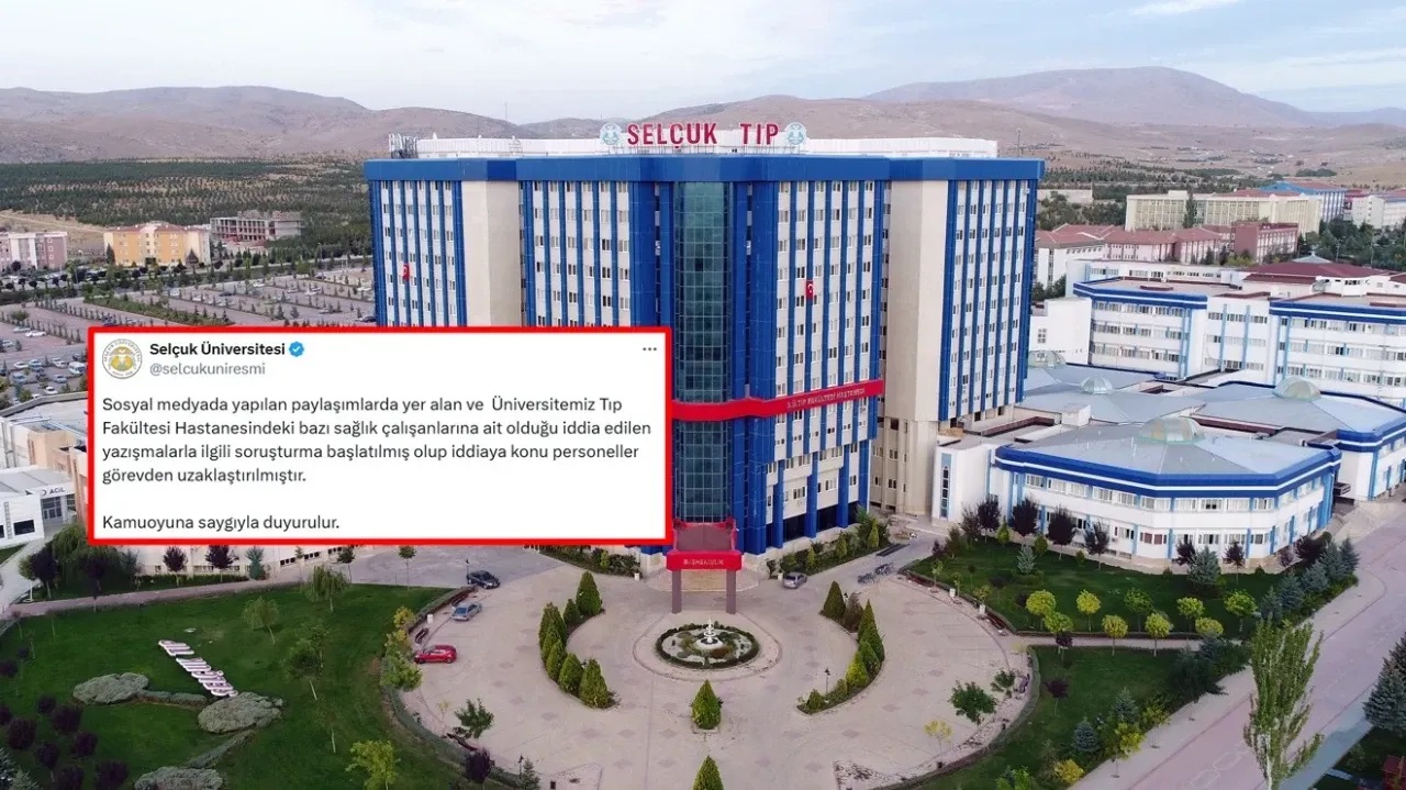 Selçuk Üniversitesinden sağlık çalışanlarına ait olduğu iddia edilen yazışmalara ilişkin açıklama: