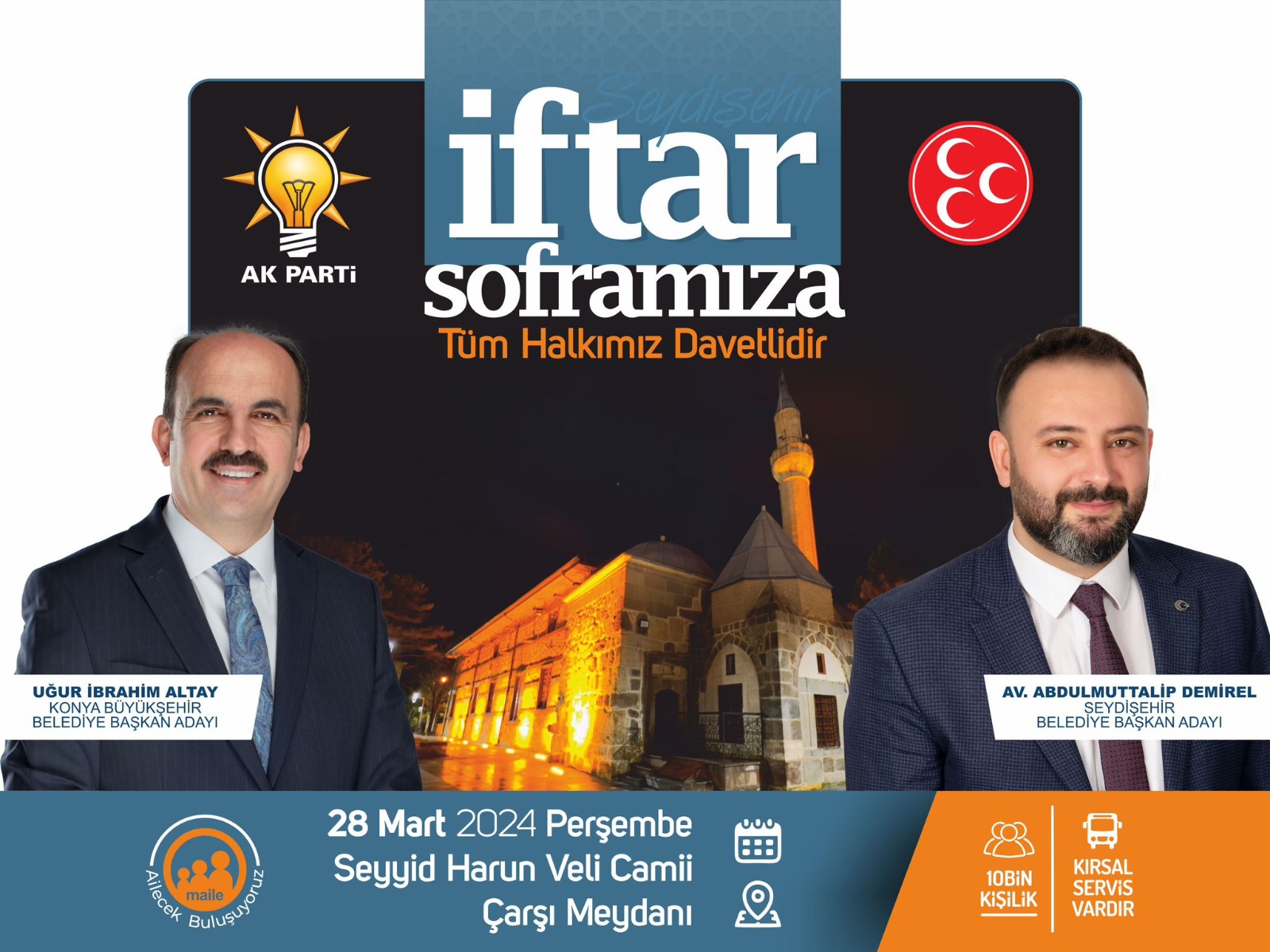 SEYDİŞEHİR AİLESİ BÜYÜK İFTAR SOFRASINDA BULUŞUYOR