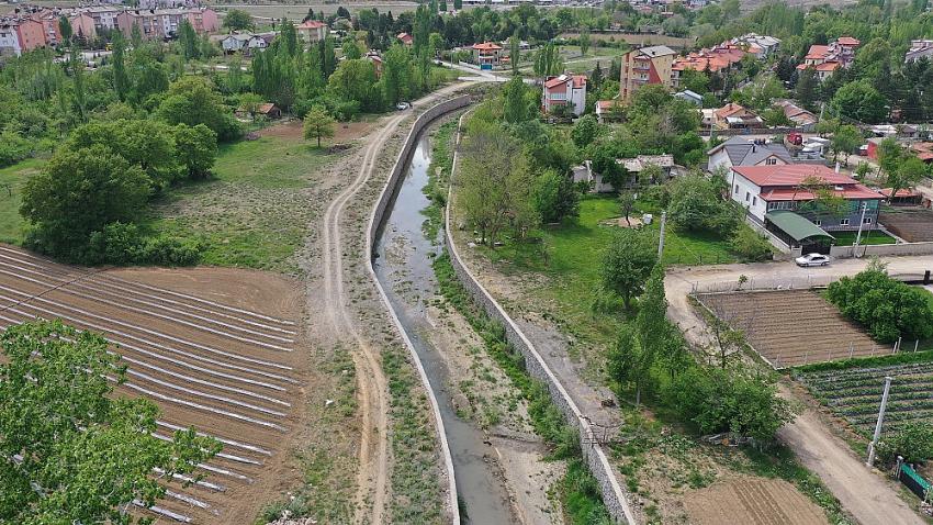 Seydişehir Akçay Deresinde 2. Kısım Taşkın Koruma Tesisi  tamamlandı.