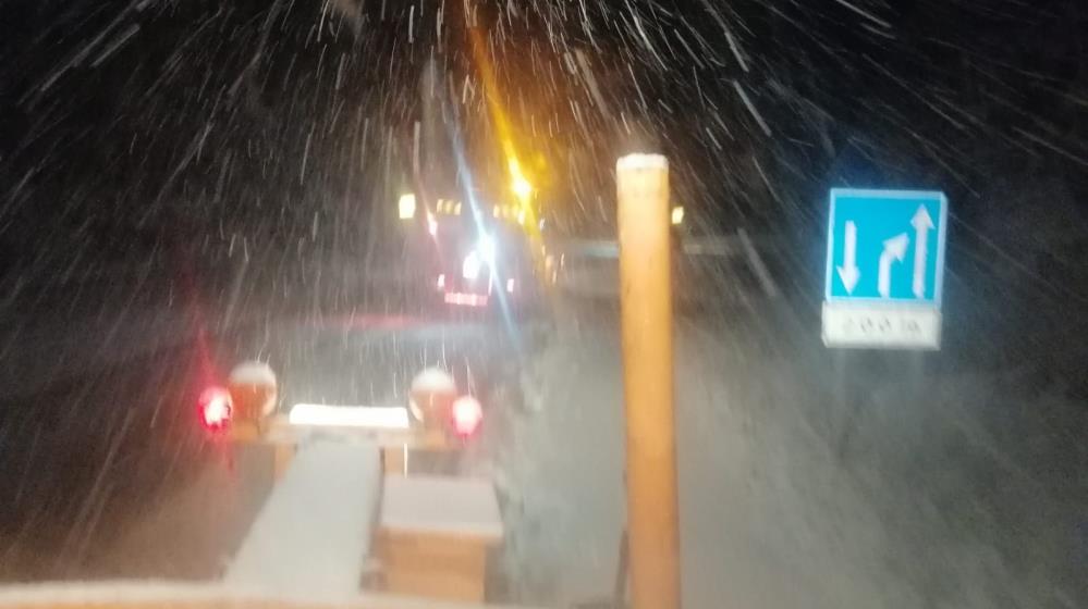 Seydişehir Antalya  yolu Alacabelde  kar   yağışı başladı