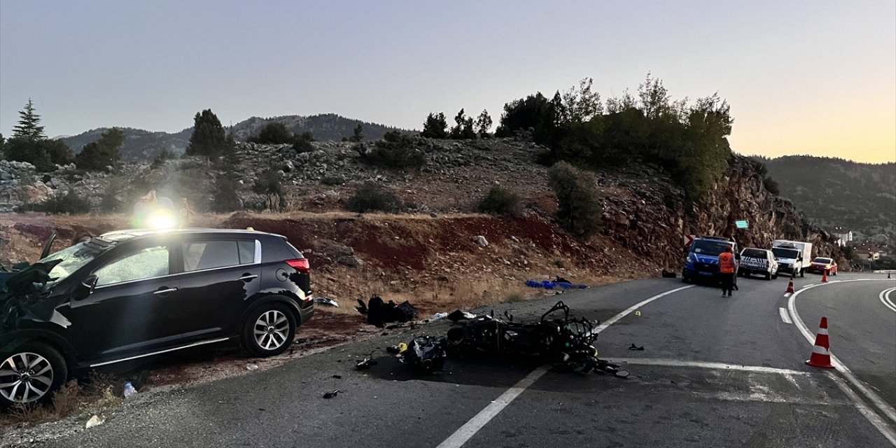 Seydişehir Antalya yolunda feci kaza! Motosiklet sürücüsü hayatını kaybetti
