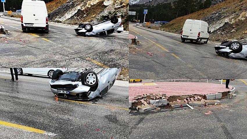 Seydişehir Antalya yolunda Trafik Kazası 1 yaralı