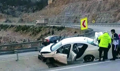 Seydişehir-Antalya yolunda trafik kazası meyana geldi.