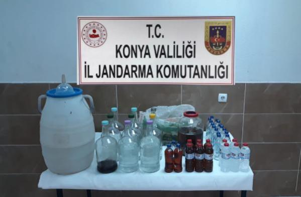 Seydişehir'de 46 litre sahte içki ele geçirildi