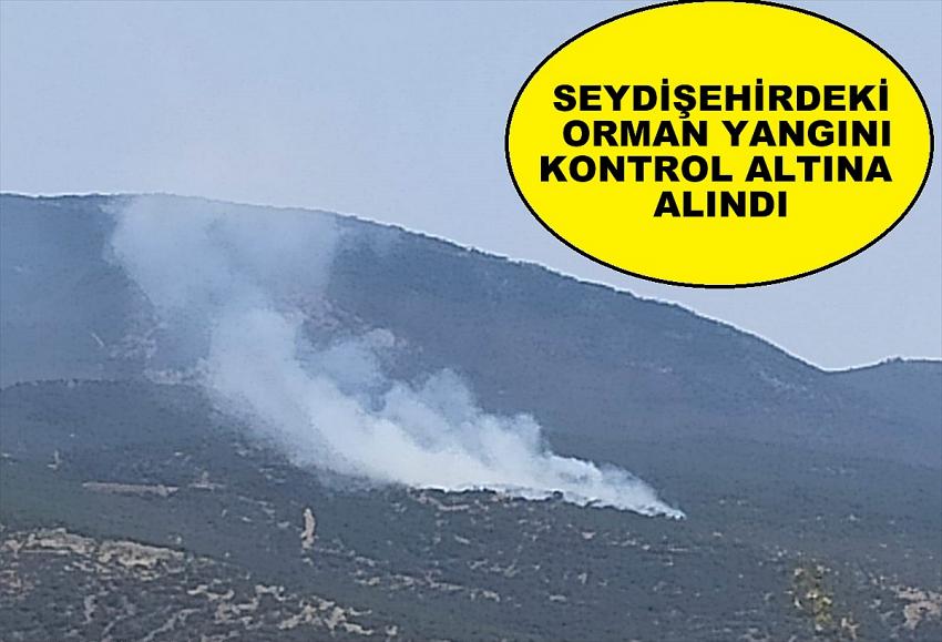 Seydişehir'de çıkan orman yangını itfaiye ekiplerince kontrol altına alındı