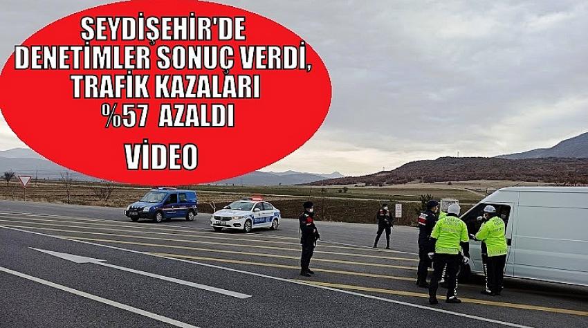  Seydişehir'de Denetimler sonuç verdi, Trafik kazaları57  azaldı