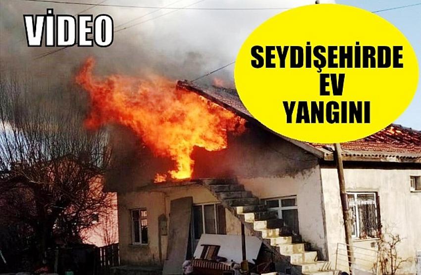 Seydişehir'de ev yangını söndürüldü