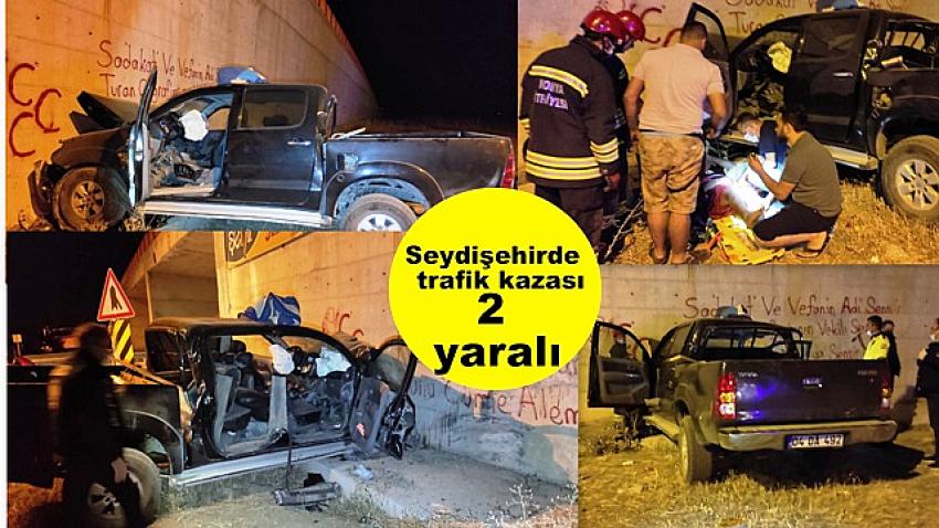 Seydişehir'de  Feci   Trafik Kazası 2 yarlı 