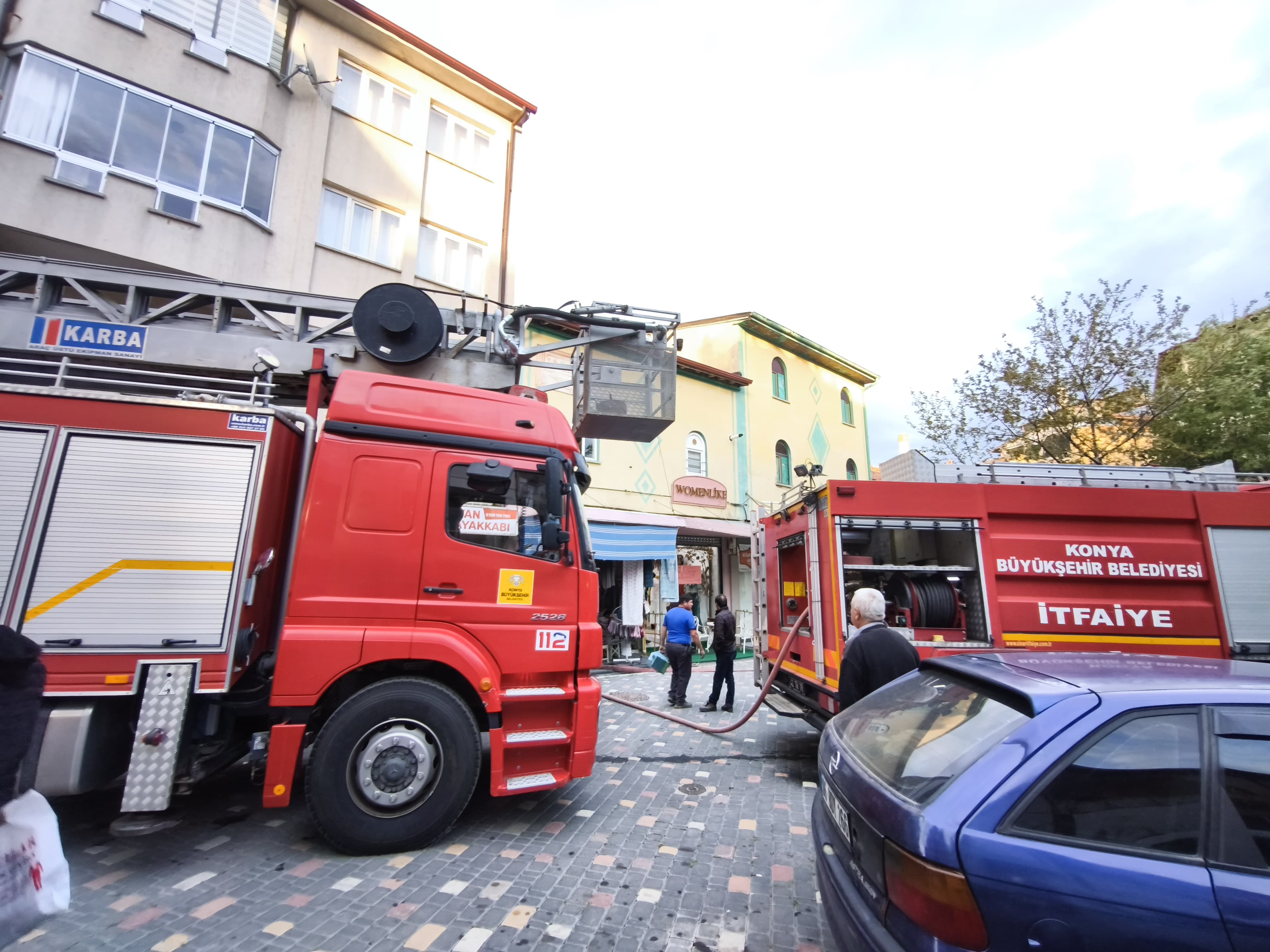 Seydişehir'de İş Yerinde Çıkan Yangın Paniğe Neden Oldu