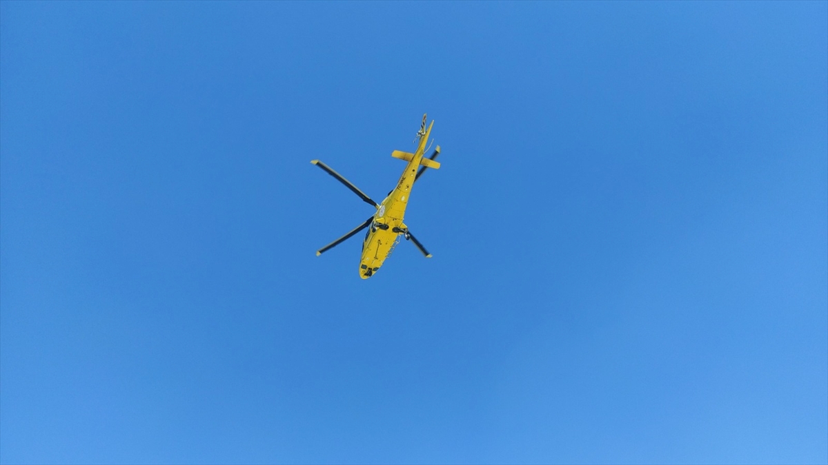 Seydişehir'de kalp krizi geçiren hasta hava ambulansı  ile  nakledildi