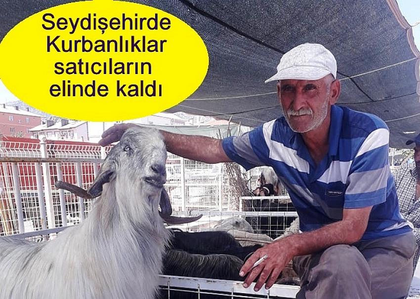 Seydişehir de kurbanlıklar satıcıların elinde kaldı