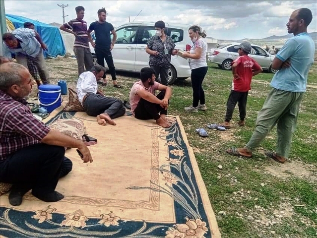 Seydişehir'de mevsimlik tarım işçilerine sağlık taraması yapılıyor