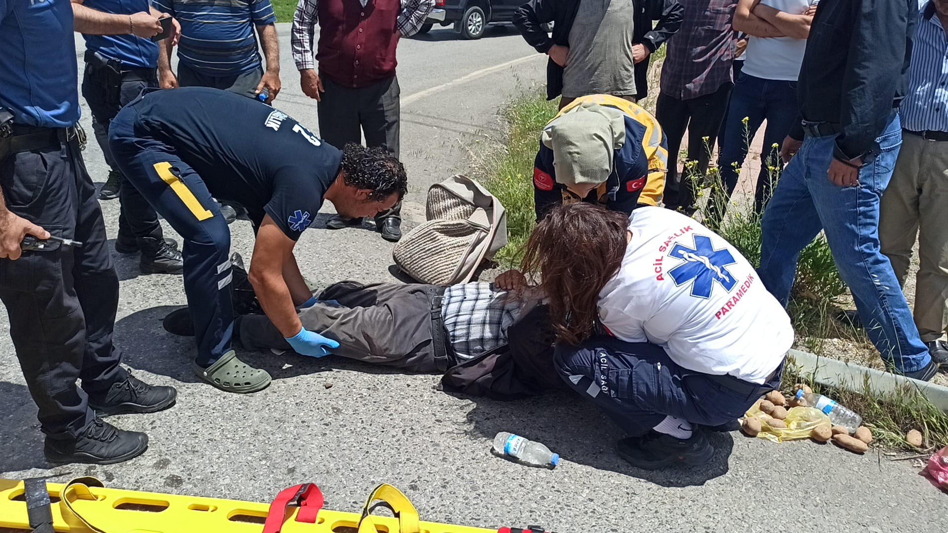 Seydişehir'de Motosiklet  kazası 1 yaralı VİDEO  HABER