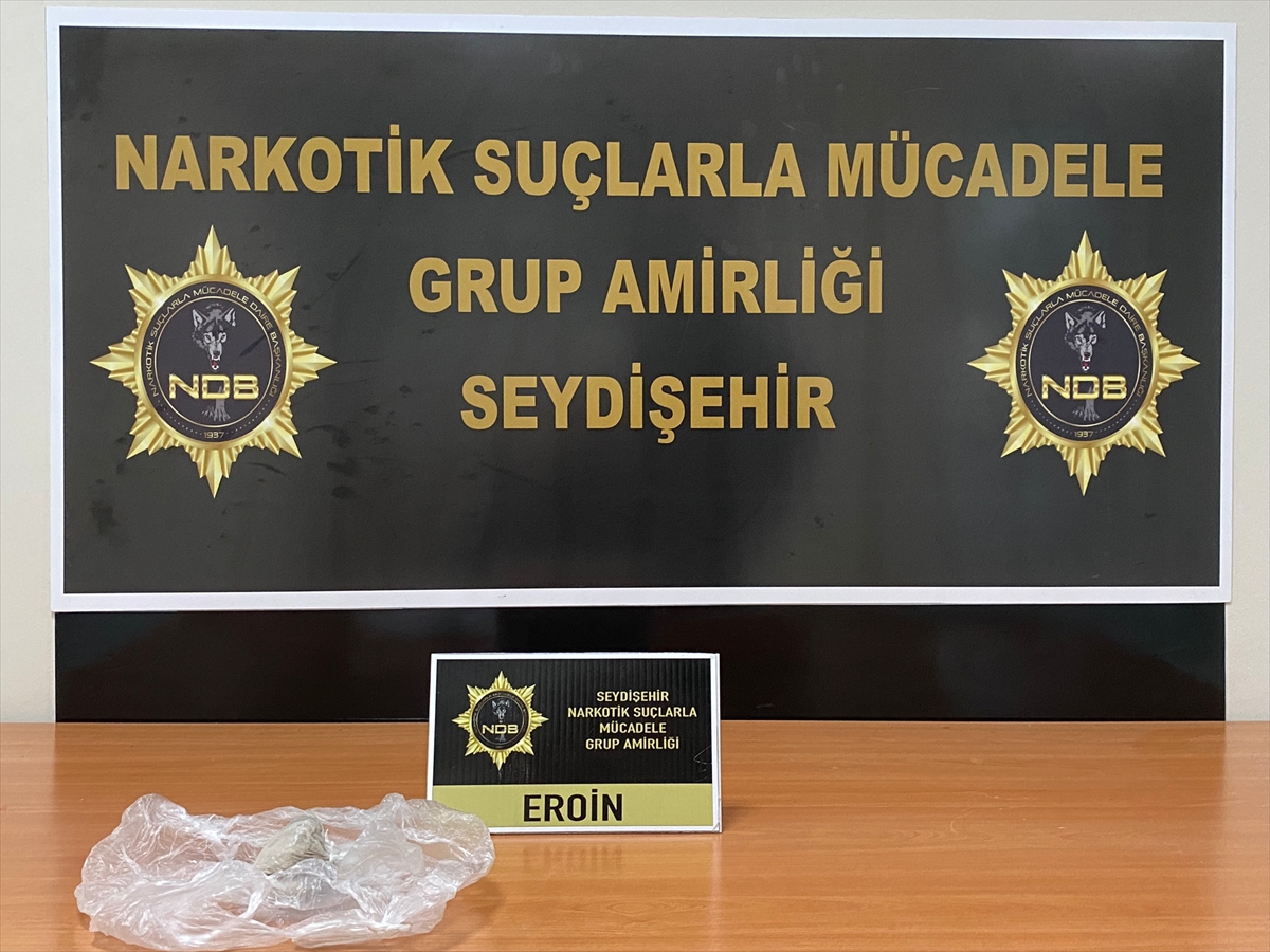 Seydişehir'de  otobüste üzerinde uyuşturucu ele geçirilen şüpheli tutuklandı