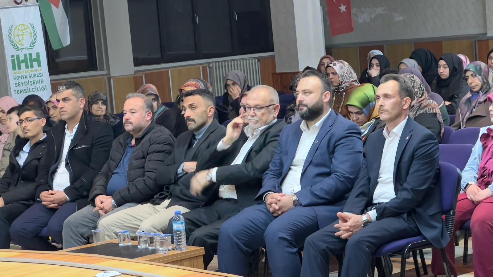 Seydişehir'de "Kanayan İslam Coğrafyaları Filistin" konferansı yapıldı