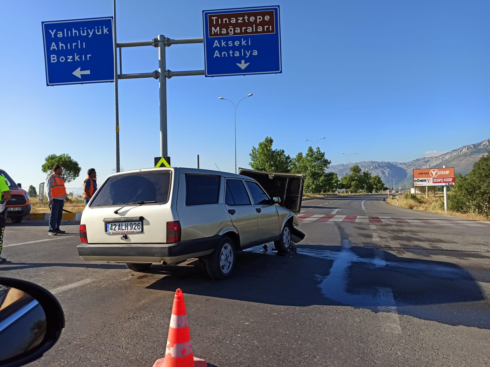 Seydişehir'de Sabah saatlilerinde  trafik kazası