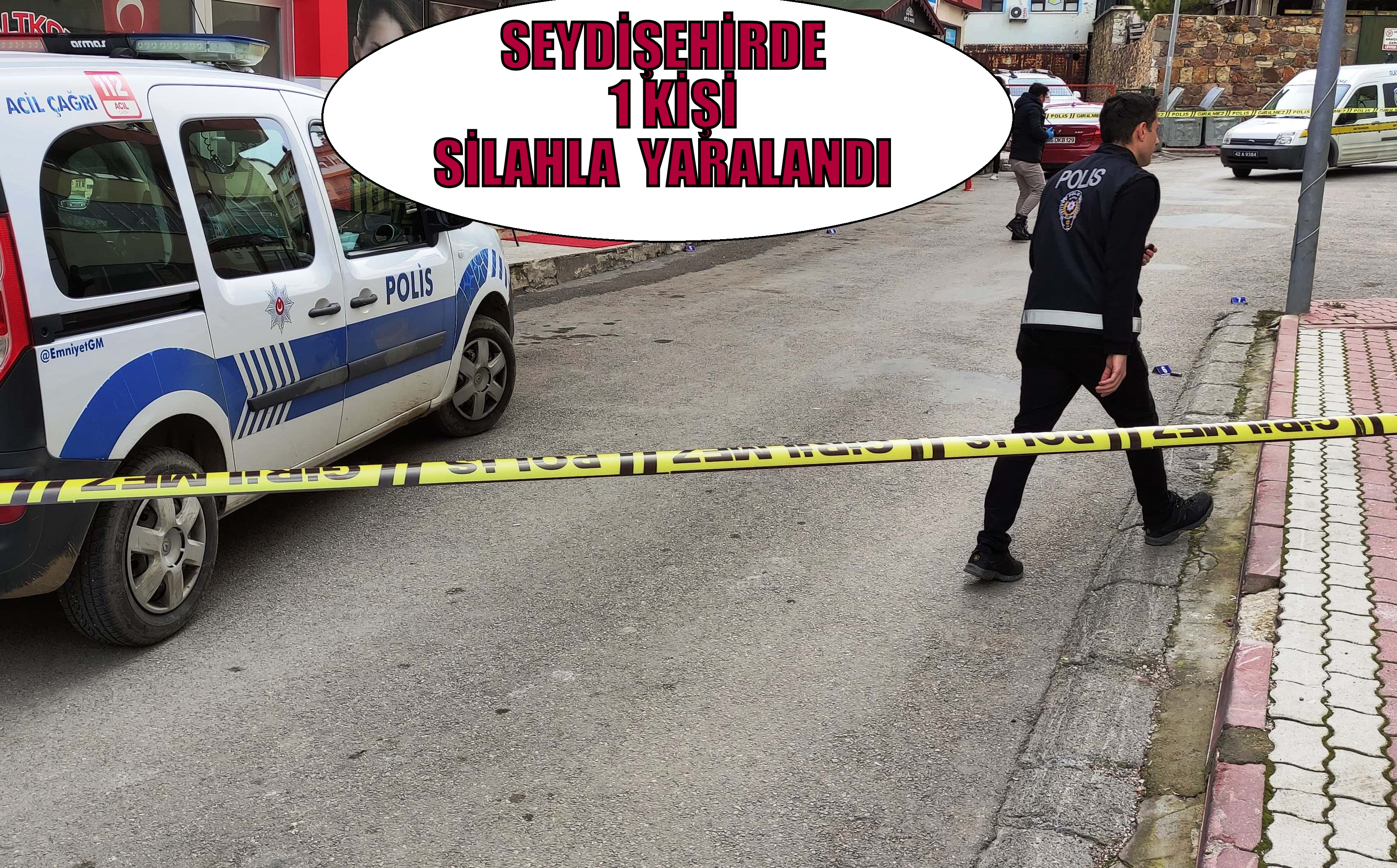 Seydişehir'de silahlı yaralama; 1 kişi yaralandı