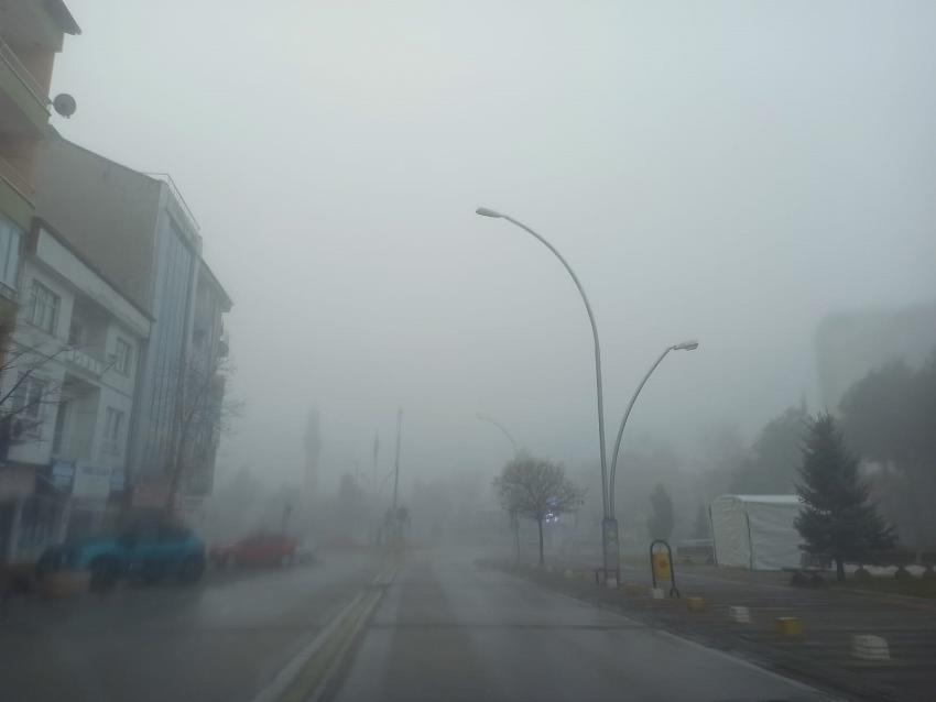 Seydişehir'de sis etkili oluyor