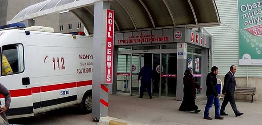 Seydişehir'de sobadan sızan gazdan zehirlenen 3 kişi hastaneye kaldırıldı