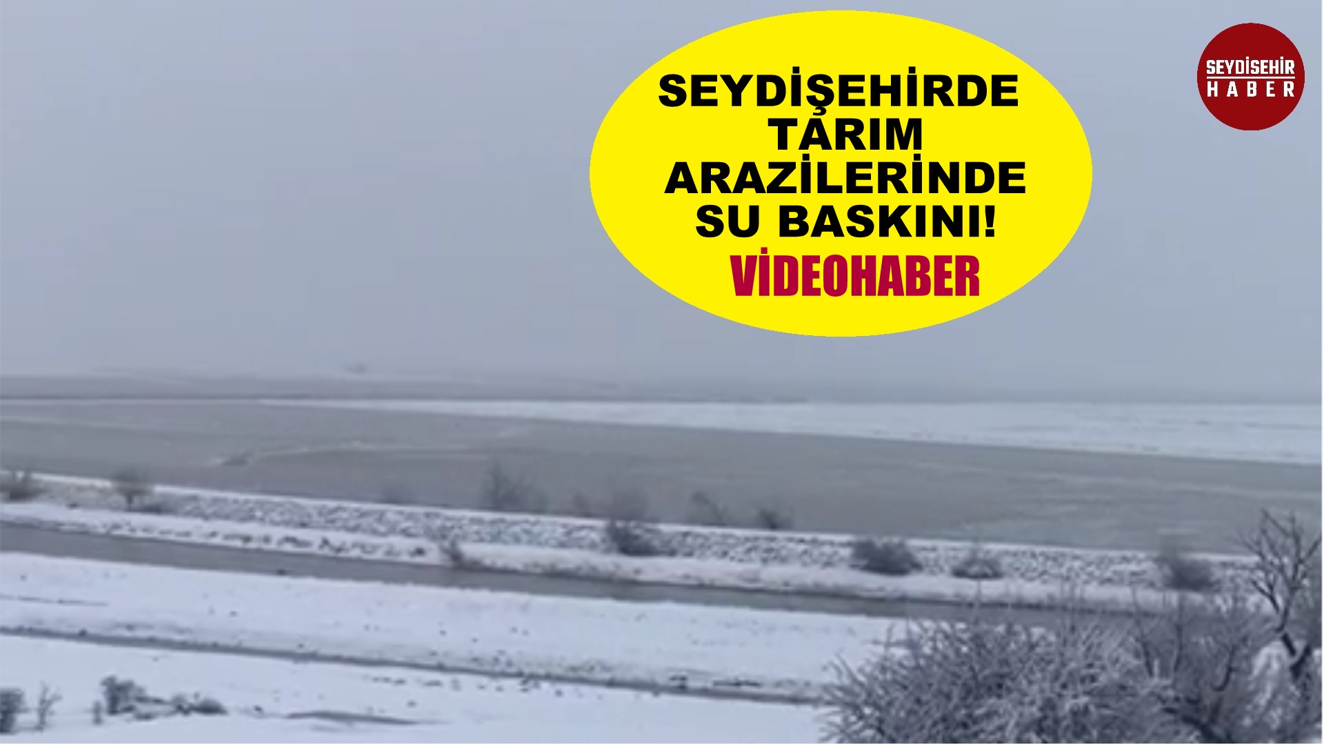 Seydişehir de tarım arazilerinde su baskını!  VİDEOHABER