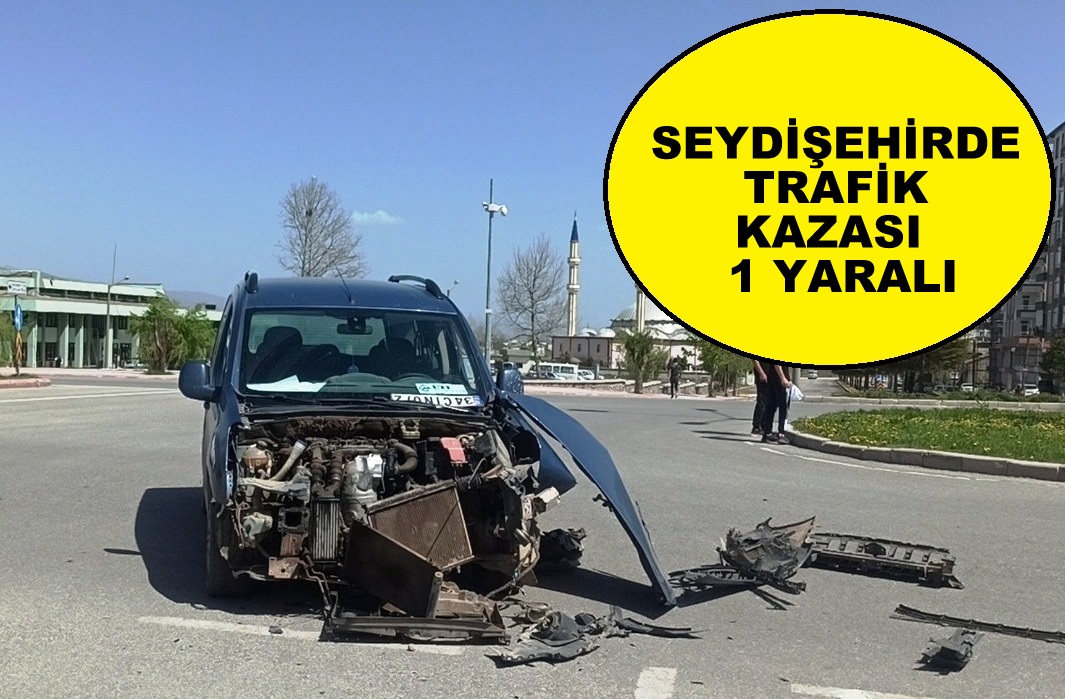 Seydişehir’ de Trafik Kazası 1 yaralı