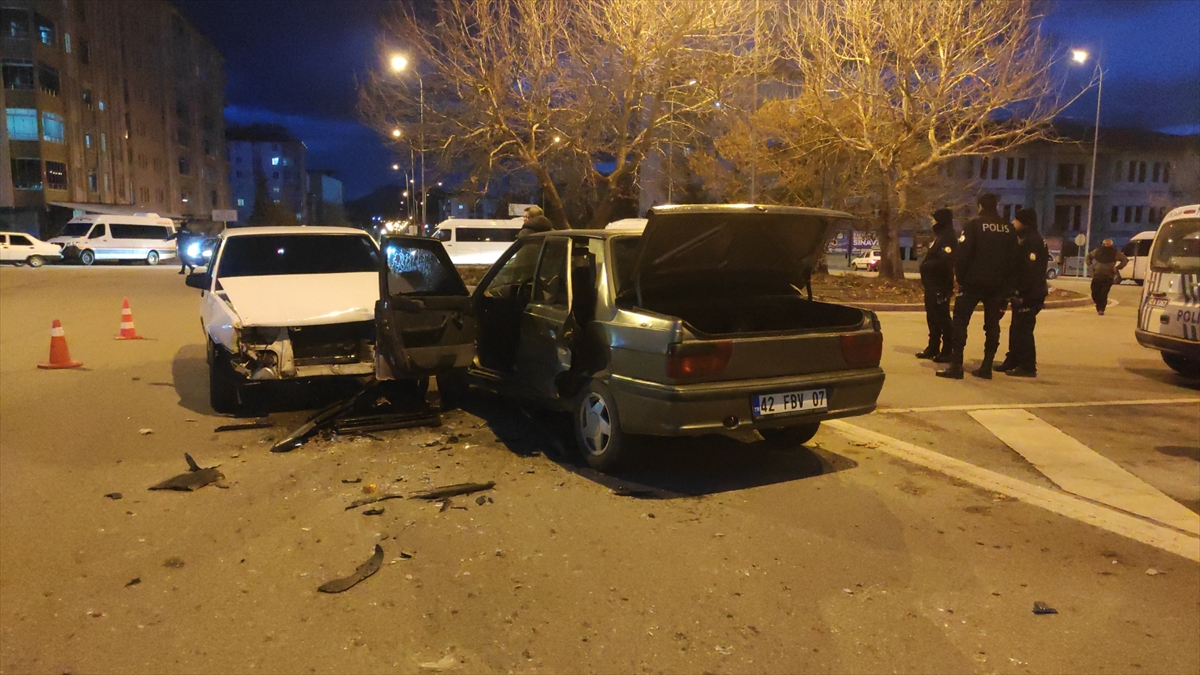 Seydişehir'de trafik kazası :1 yaralı