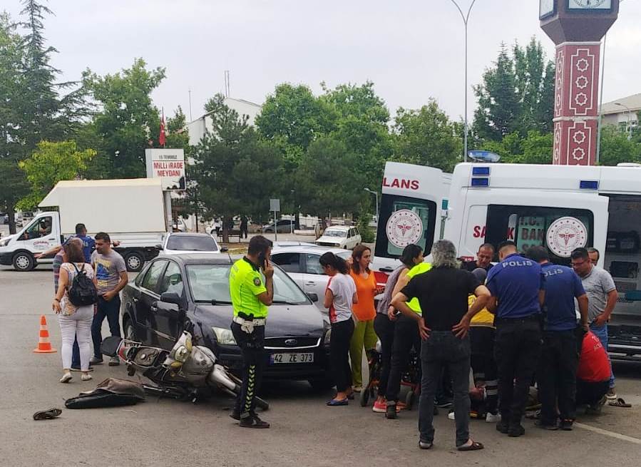Seydişehir'de trafik kazası: 1 yaralı