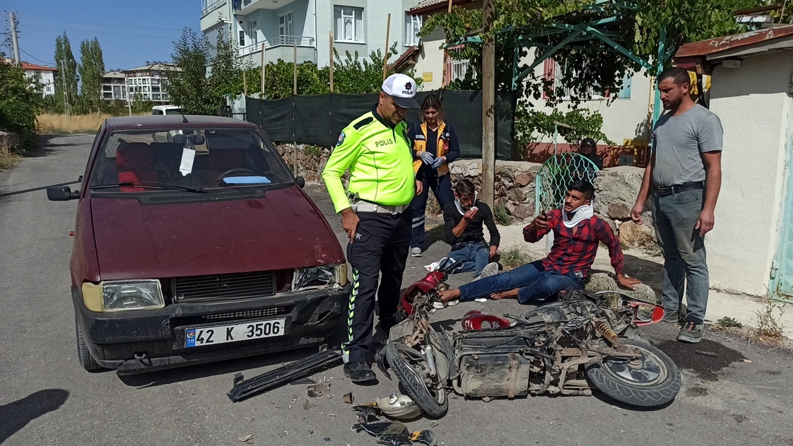 Seydişehir’ de trafik kazası 2 yaralı