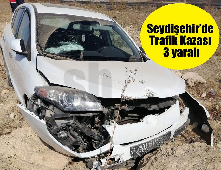 Seydişehir’de Trafik Kazası 3 yaralı